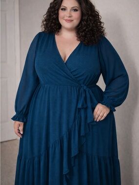 LC Lauren Conrad Navy Blue Dress